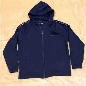 Calvin Klein Black Zip-Up Hoodie